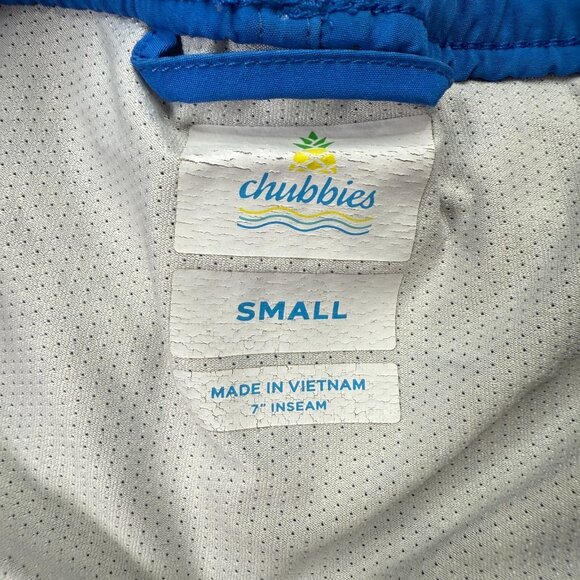 Chubbies Athletic Shorts Men S Blue Orange White Liner 7" Performance Stretch - Picture 6 of 16